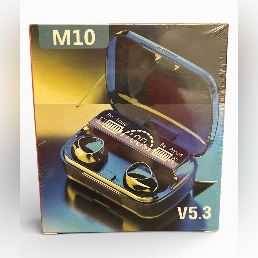 M10 True Wireless Earbuds – Bluetooth 5.3 (Factory Sealed)